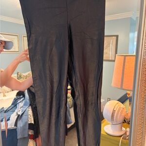 Koral Black Satin-Look Active Leggings